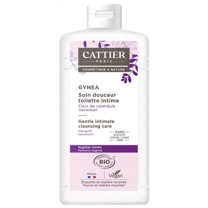 Gynea Soin Douceur Toilette Intime Bio 500ml - Cattier - IllicoPharma