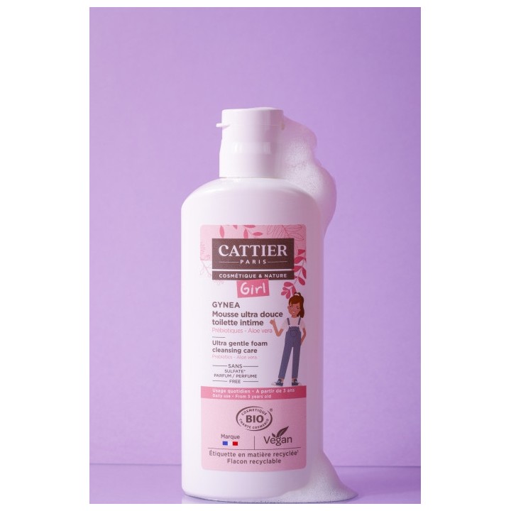 Gynea Girl Mousse Ultra Douce Toilette Intime Bio 150ml - Cattier - IllicoPharma