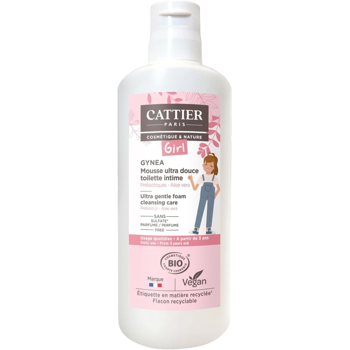 Gynea Girl Mousse Ultra Douce Toilette Intime Bio 150ml - Cattier - IllicoPharma