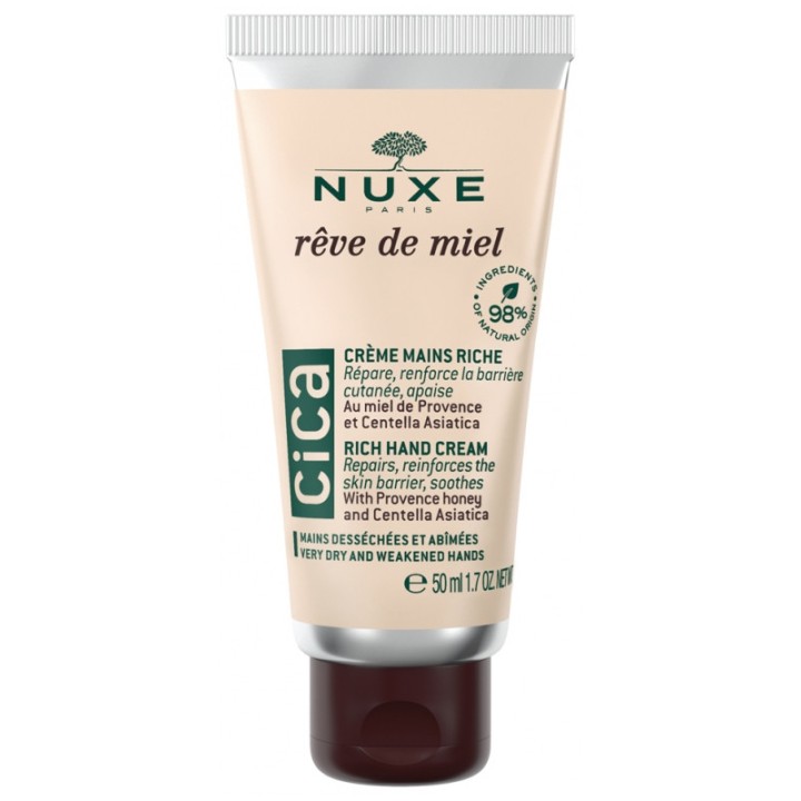 Rêve de Miel Crème Mains Cica Riche 50ml – Nuxe – IllicoPharma