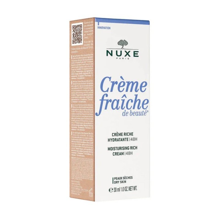 Crème Fraîche de Beauté Crème Riche Hydratante 48h 30ml – Nuxe – IllicoPharma