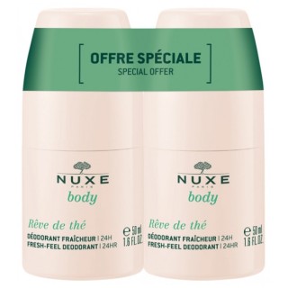 Rêve de Thé Déodorant Fraîcheur 24h Roll-on 2x50ml – Nuxe – IllicoPharma