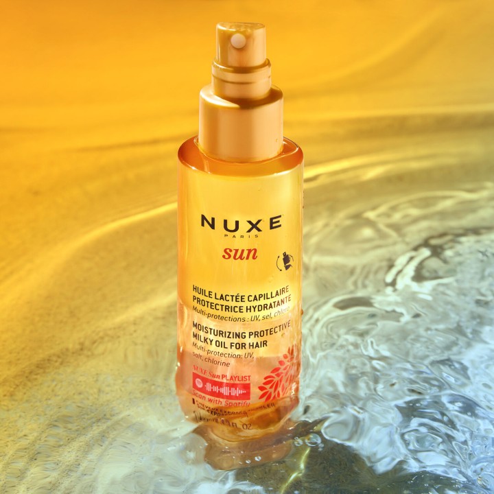 Sun Huile Lactée Capillaire Protectrice Hydratante 100ml - Nuxe - IllicoPharma