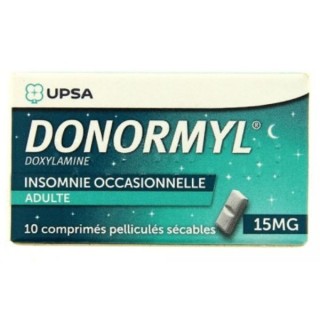 Donormyl 15 mg - 10 comprimés pelliculés sécables - Pharmacie en ligne IllicoPharma