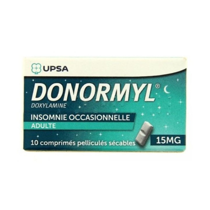 Donormyl 15 mg - 10 comprimés pelliculés sécables - Pharmacie en ligne IllicoPharma
