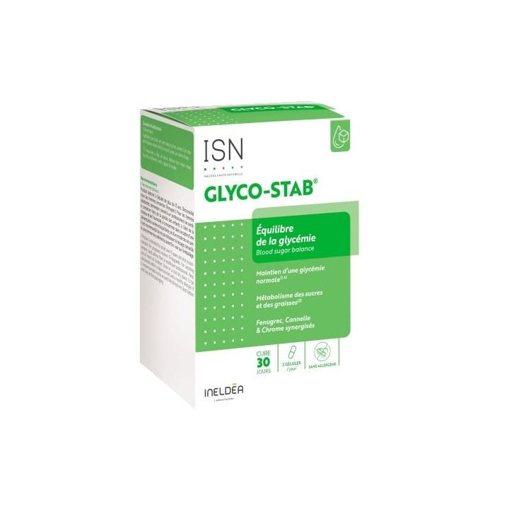 ISN Glyco-Stab x90 gélules végétales Ineldea - IllicoPharma