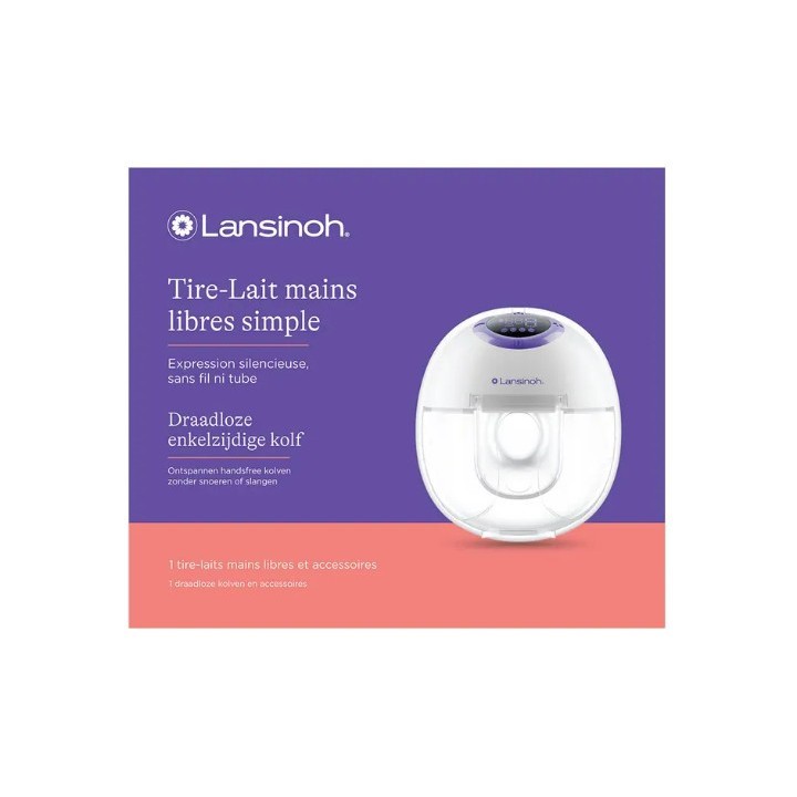 Tire-Lait Mains Libres Simple x1 Lansinoh - IllicoPharma