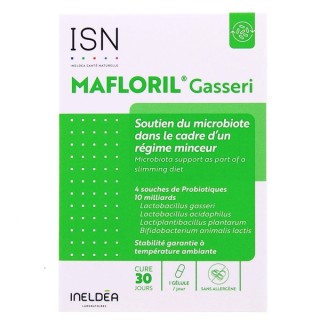 ISN Mafloril Gasseri x30 gélules végétales Ineldea - IllicoPharma