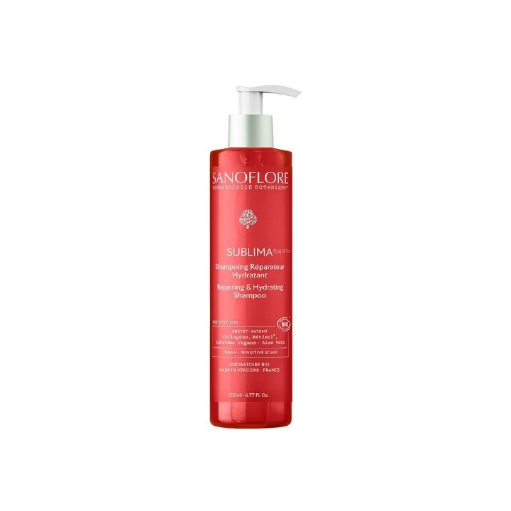 Sublima Shampoing Réparateur Hydratant Bio - 200ml - Sanoflore - Pharmacie en ligne IllicoPharma