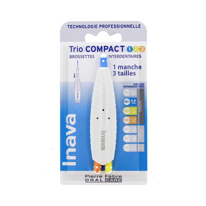 Trio Compact 1/2/3 Brossettes Interdentaires Inava - IllicoPharma