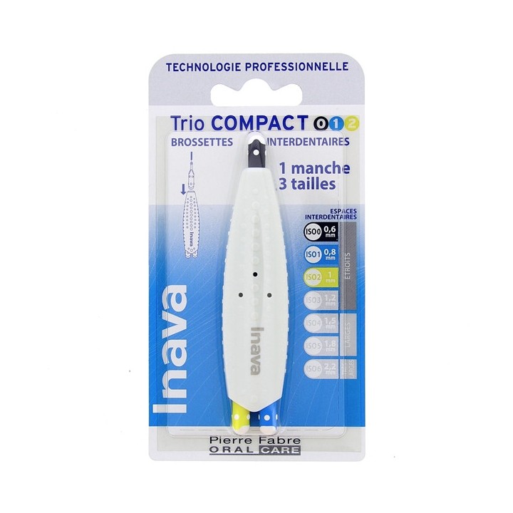 Trio Compact 0/1/2 Brossettes Interdentaires Inava - IllicoPharma