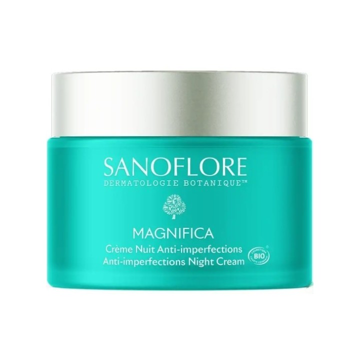 Magnifica Crème Nuit Anti-Imperfections Bio 50ml - Sanoflore - IllicoPharma