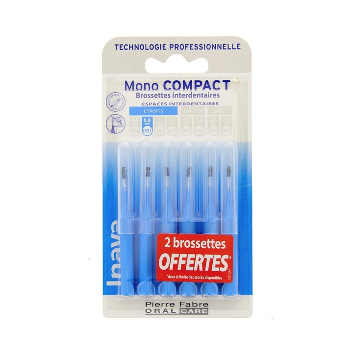 Brossettes Mono compact Bleu x4 Inava - IllicoPharma