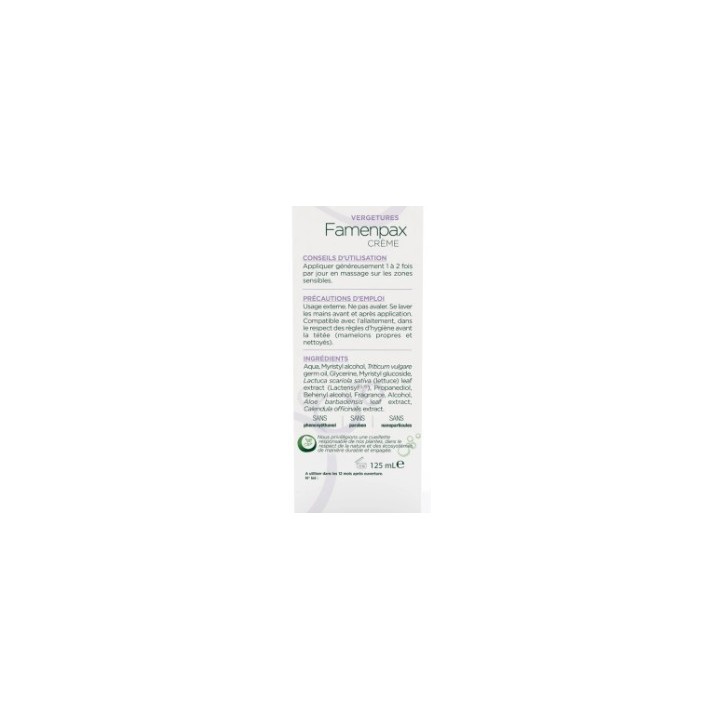 Famenpax Vergetures Crème 125ml Lehning