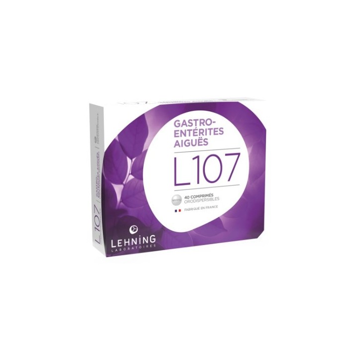 L107 x40cpr orodispersibles Lehning - Gastro-Entérites