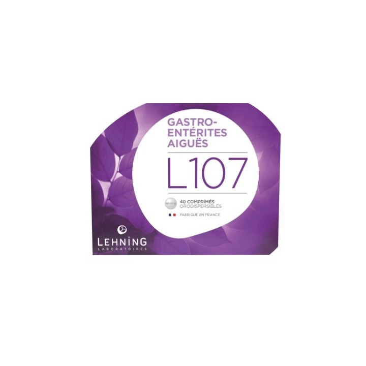 L107 x40cpr orodispersibles Lehning - Gastro-Entérites
