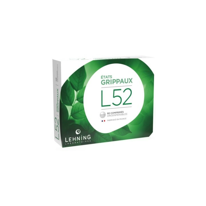L52 Etats Grippaux x60cpr orodispersibles Lehning