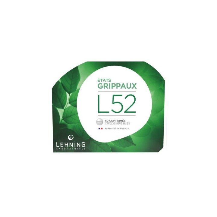 L52 Etats Grippaux x60cpr orodispersibles Lehning
