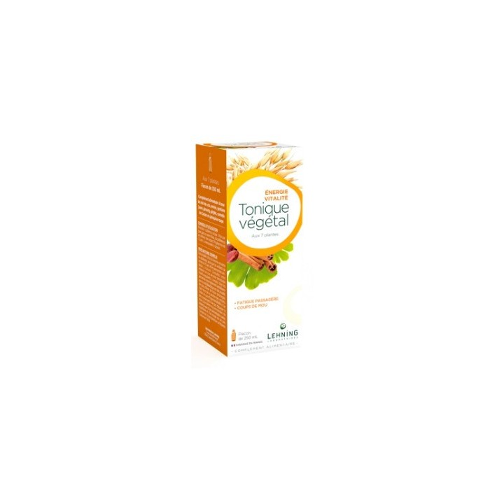 Tonique végétal - flacon 250ml - Lehning - Stimulant général & Fatigue Passagère