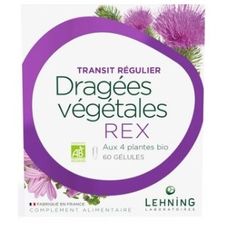 Dragées Végétales Rex Bio x60 gélules - Lehning - IllicoPharma