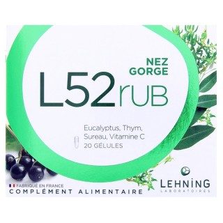 L52 Rub Nez Gorge x20 gélules - Lehning - IllicoPharma