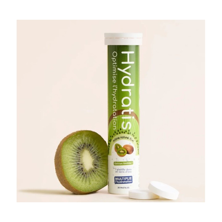 Hydratis Solution d'hydratation Arôme Kiwi x20 pastilles – IllicoPharma