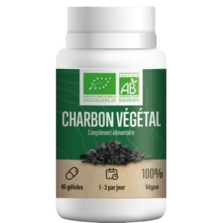 Léro Charbon Végétal Bio - 45 gélules - IllicoPharma