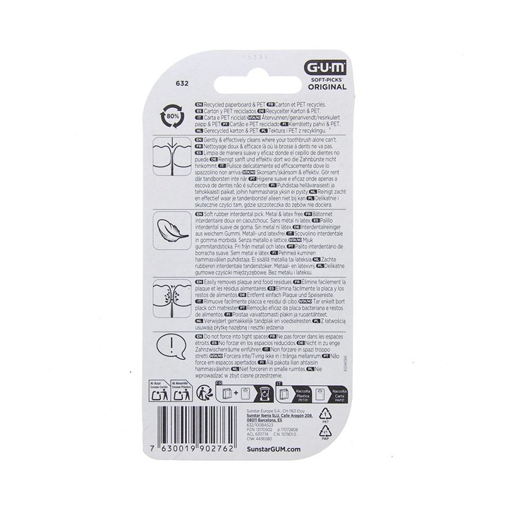 Bâtonnets Interdentaires Soft-Picks Original M x100 Gum - Illicopharma