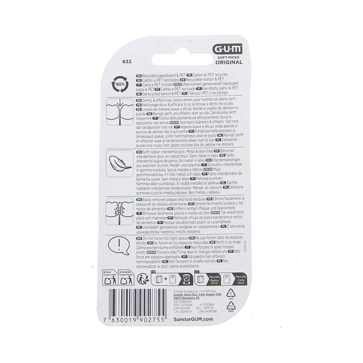 Bâtonnets Interdentaires Soft-Picks Original M x50 Gum - Illicopharma