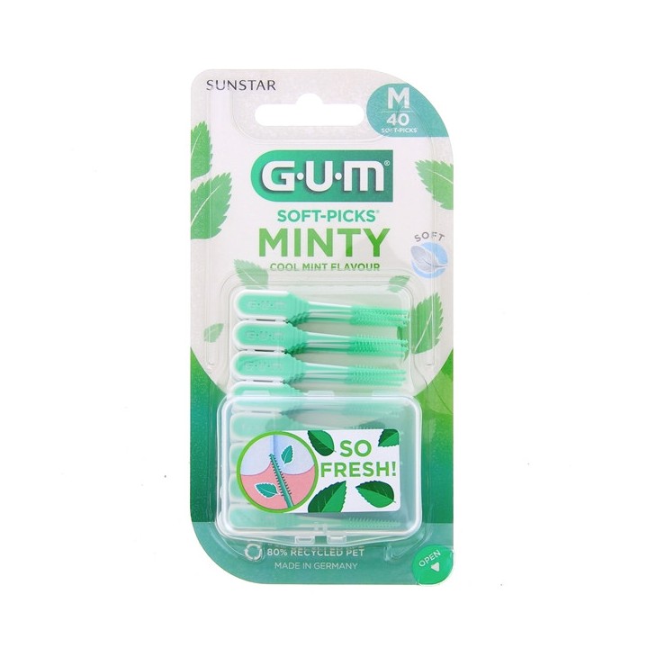 Brossettes Interdentaires Soft-Picks Comfort Flex Mint M x40 Gum - IllicoPharma