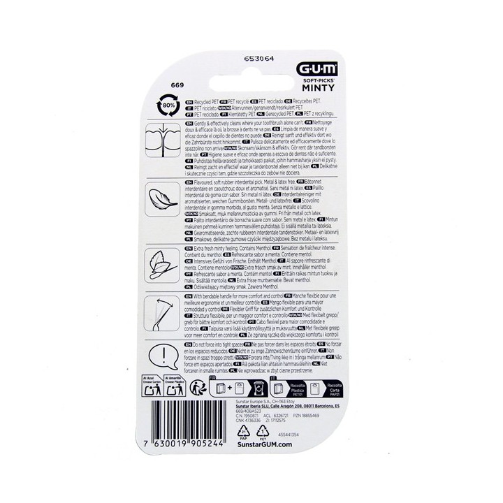 Bâtonnets Interdentaires Soft-Picks Comfort Flex Mint S x40 Gum - IllicoPharma