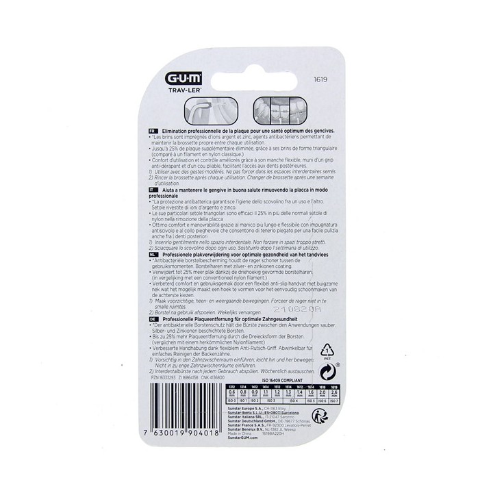 Brossettes Interdentaires Trav-Ler 2,6mm x6 Gum - IllicoPharma