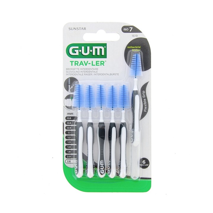 Brossettes Interdentaires Trav-Ler 2,6mm x6 Gum - IllicoPharma