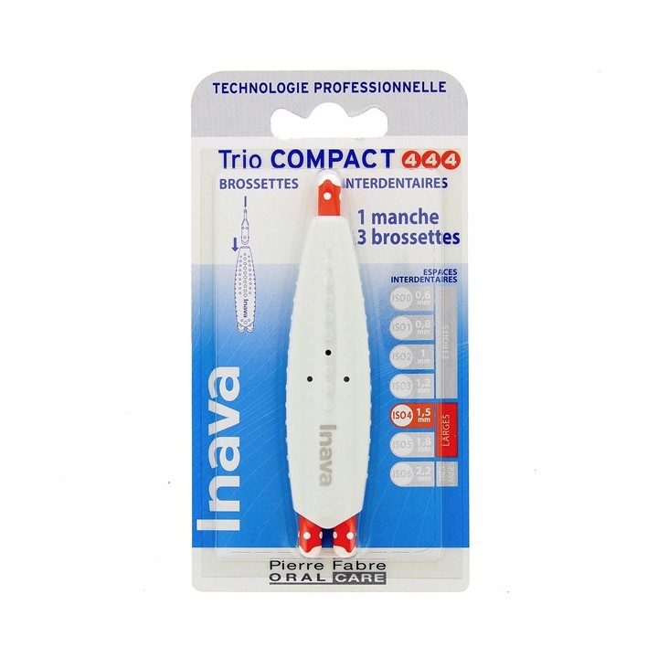 Trio Compact 4/4/4 Brossettes Interdentaires Inava - IllicoPharma