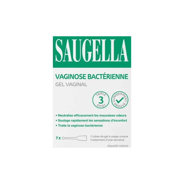 Vaginose Bactérienne Gel Vaginal Triple Action x7 Saugella - IllicoPharma