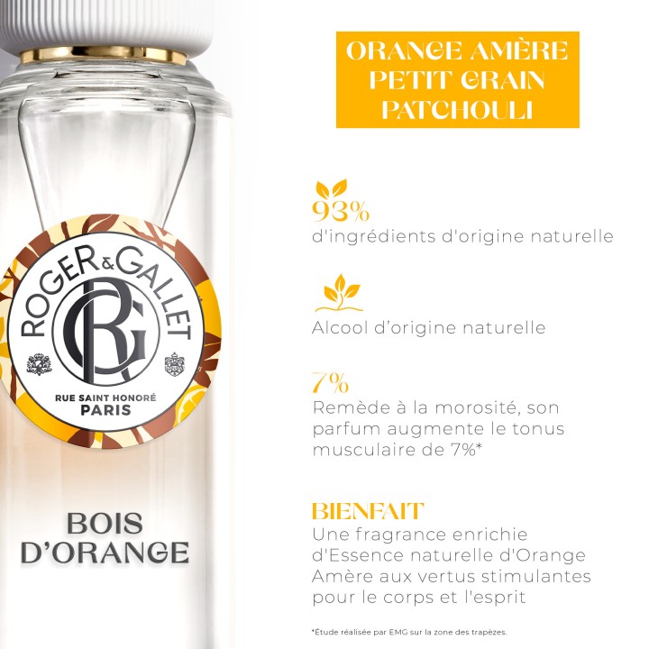 Eau Parfumée Bienfaisante Bois d'Orange 30ml – Roger & Gallet – IllicoPharma