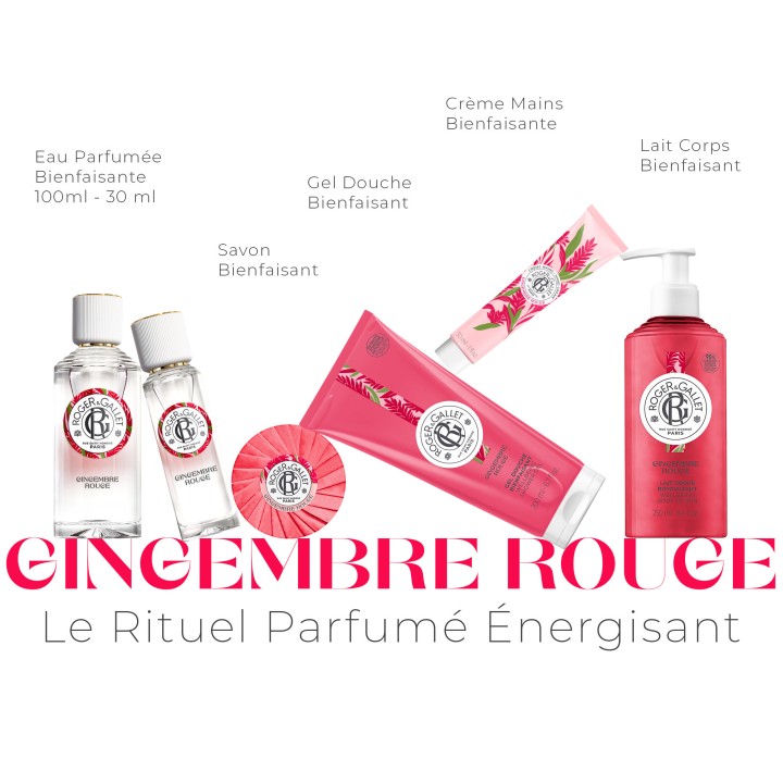 Eau Parfumée Bienfaisante Gingembre Rouge 30ml – Roger & Gallet – IllicoPharma