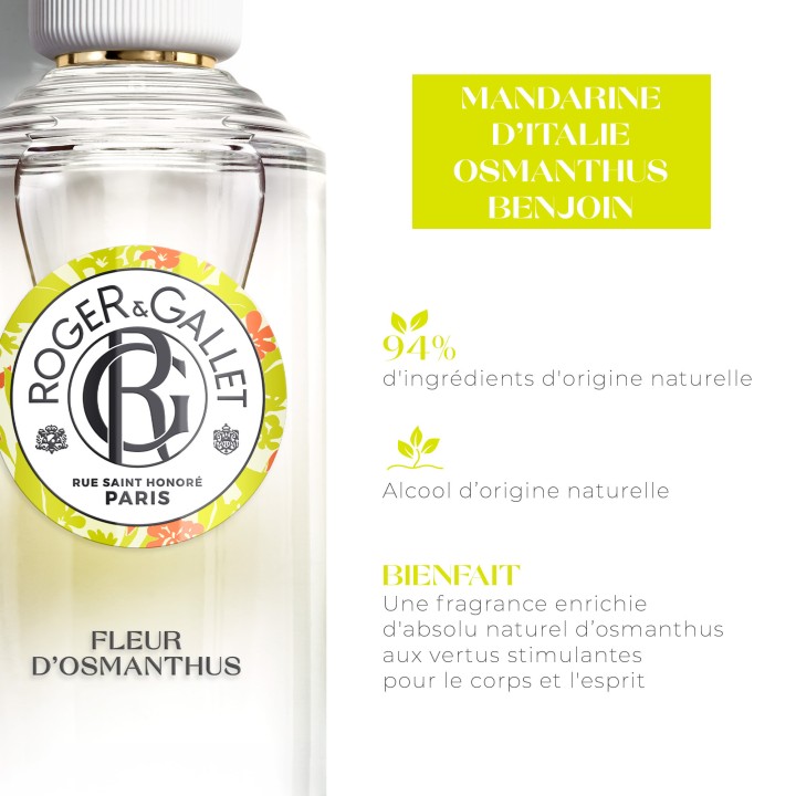 Eau Parfumée Bienfaisante Fleur d'Osmanthus 100ml – Roger & Gallet – IllicoPharma