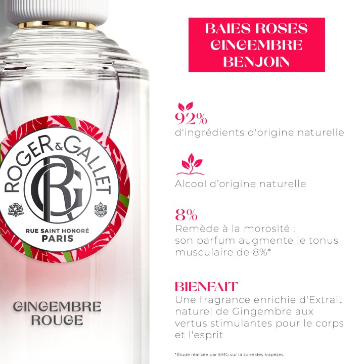 Eau Parfumée Bienfaisante Gingembre Rouge 100ml – Roger & Gallet – IllicoPharma