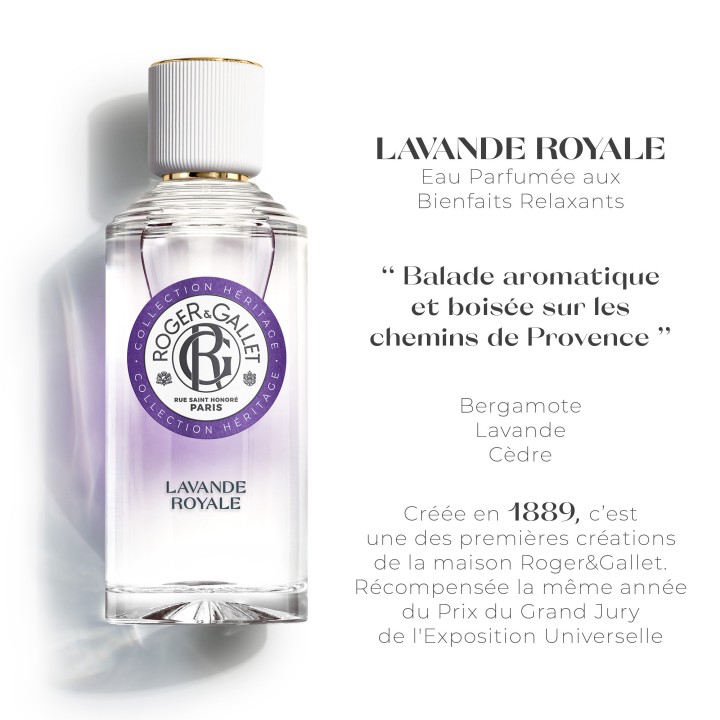 Eau Parfumée Bienfaisante Lavande Royale 100ml – Roger & Gallet – IllicoPharma