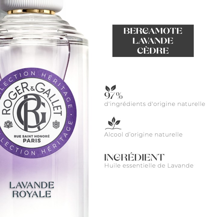 Eau Parfumée Bienfaisante Lavande Royale 100ml – Roger & Gallet – IllicoPharma