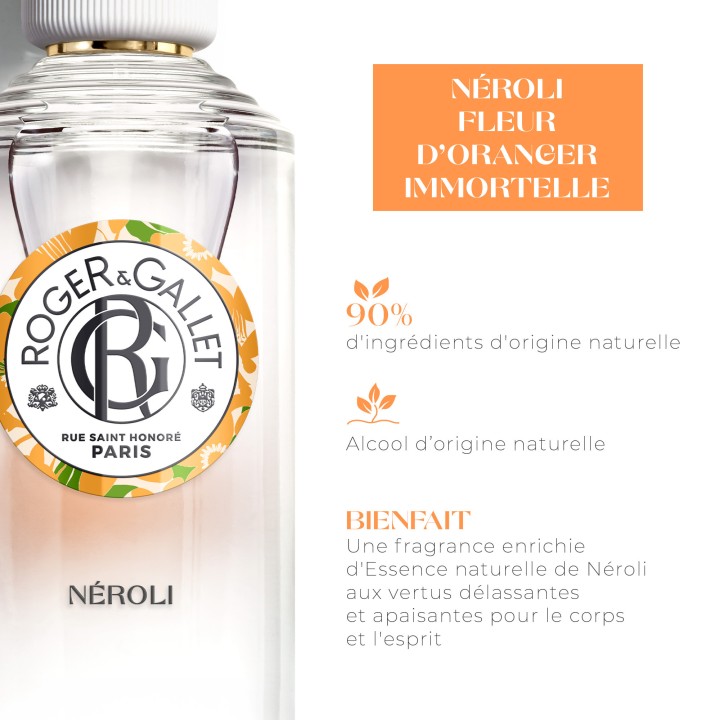 Eau Parfumée Bienfaisante Néroli 100ml – Roger & Gallet – IllicoPharma