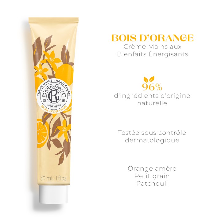 Crème Mains Bienfaisante Bois d'Orange 30ml – Roger & Gallet – IllicoPharma