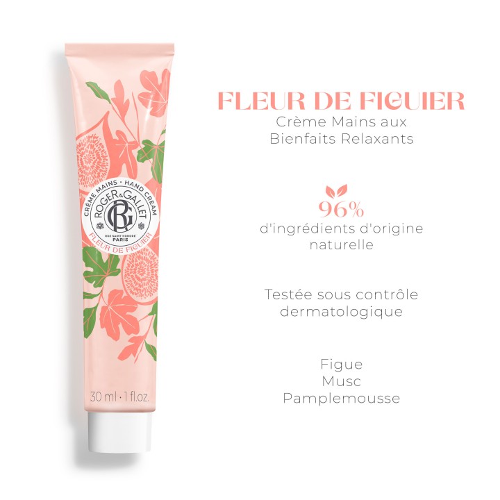 Crème Mains Bienfaisante Fleur de Figuier 30ml – Roger & Gallet – IllicoPharma