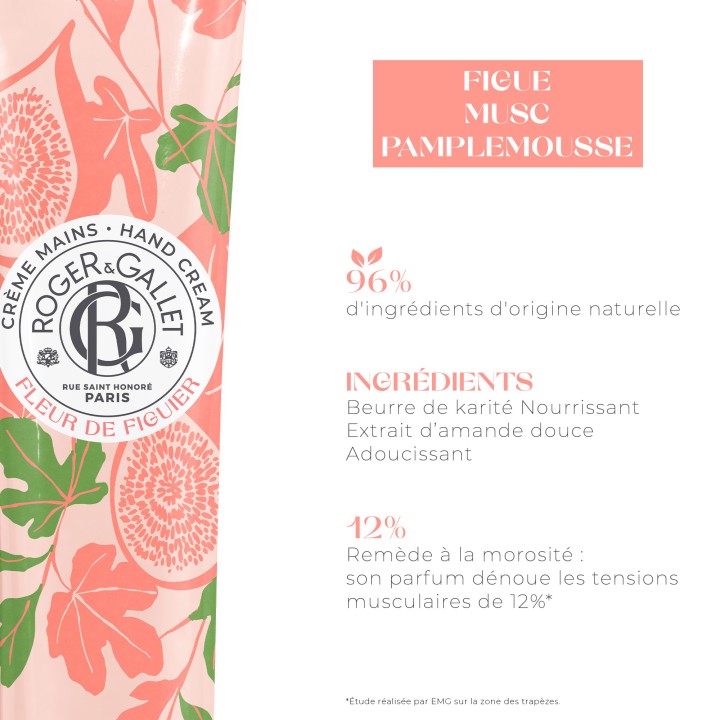 Crème Mains Bienfaisante Fleur de Figuier 30ml – Roger & Gallet – IllicoPharma