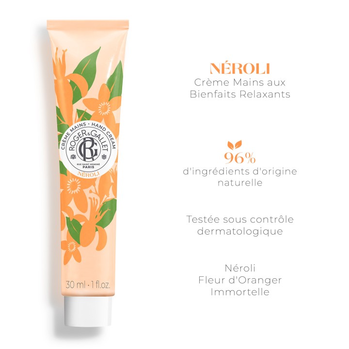 Crème Mains Bienfaisante Néroli 30ml – Roger & Gallet – IllicoPharma