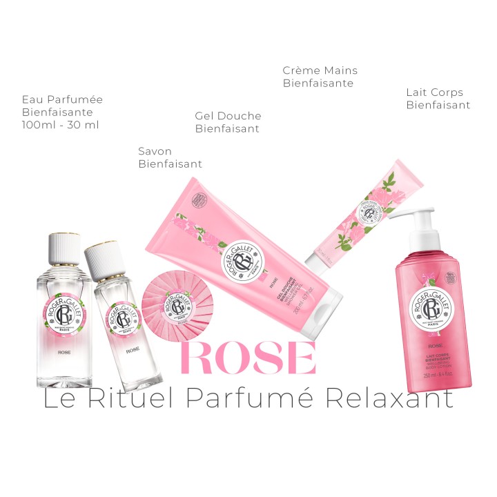 Crème Mains Bienfaisante Rose 30ml – Roger & Gallet – IllicoPharma