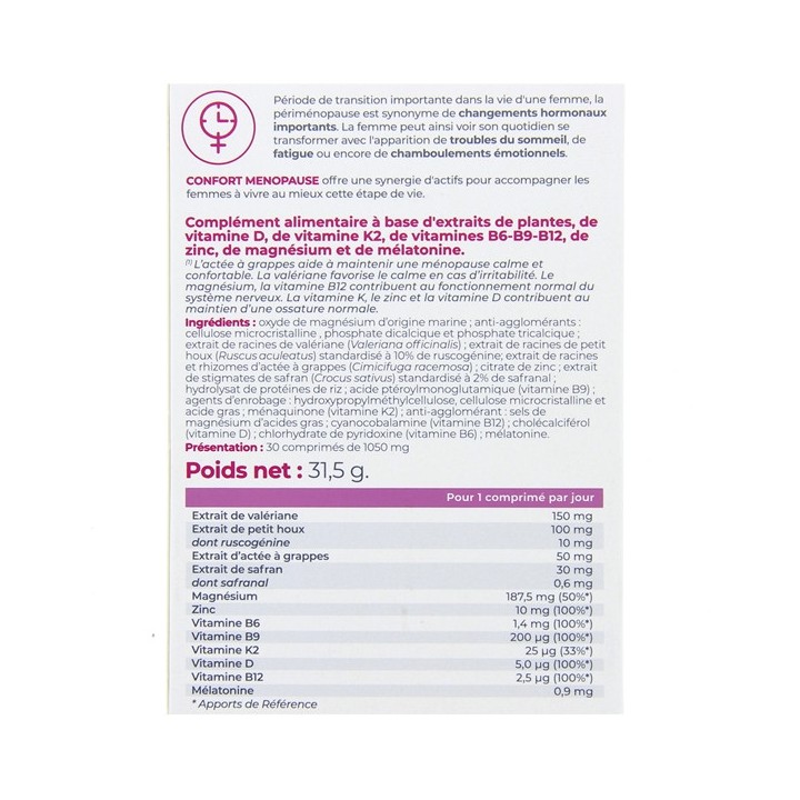 Inovance - Confort Menopause - x30cpr - Ysonut -  IllicoPharma