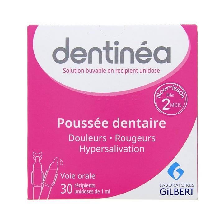 Dentinéa Poussée Dentaire - 30x1ml unidoses - Gilbert - IllicoPharma