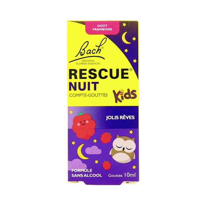 Rescue Nuit Kids Jolis Rêves Framboise Compte-gouttes 10ml - IllicoPharma
